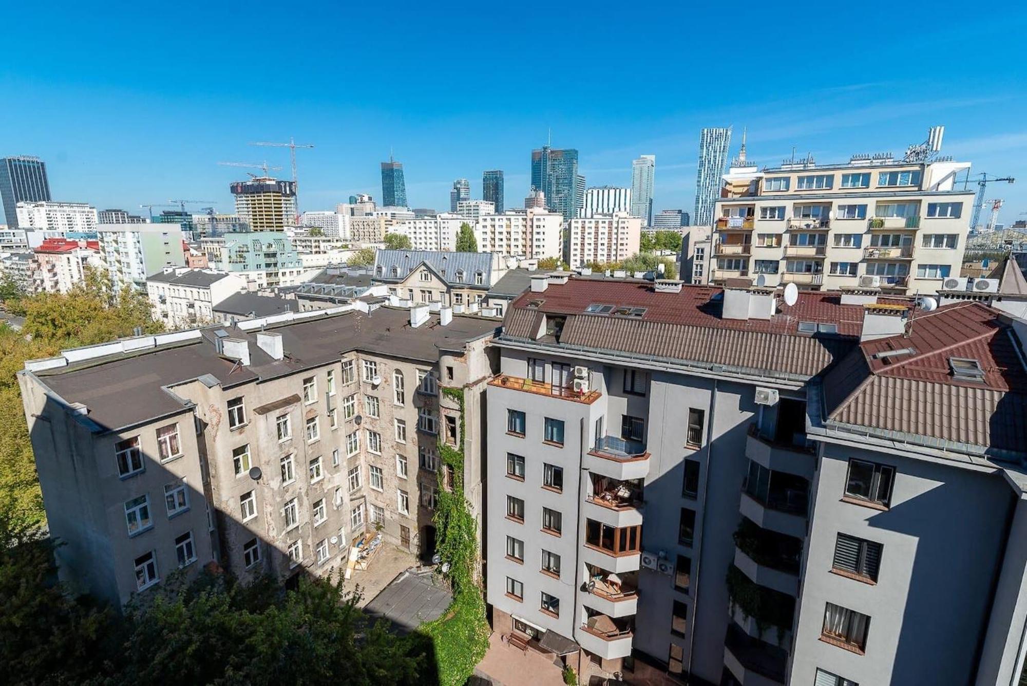 Navy Aesthetic Apartment With Balcony By Noclegi Renters Warsaw Ngoại thất bức ảnh
